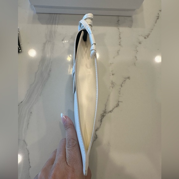 BRAND NEW CELINE Authentic White crossbody pouch phone wallet sunglasses case - Picture 3 of 4